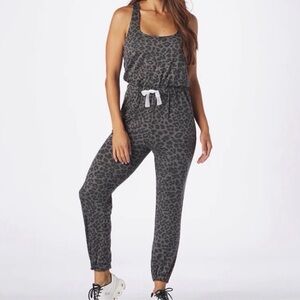 NWT Glyder Leopard Print Jumpsuit, Sz Medium